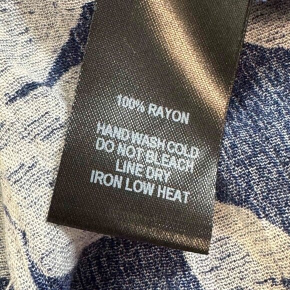 Lulus Women's Heart of Marigold Wrap Maxi Dress 100% Rayon Floral Navy Blue Sz L - Picture 15 of 16